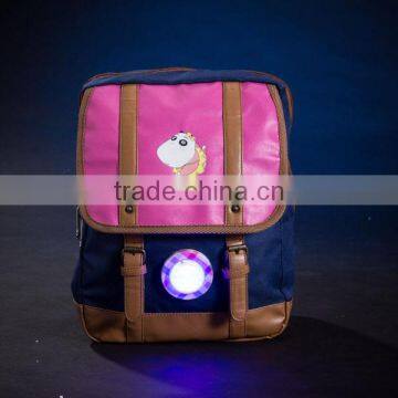 Creative backpack wholesale book bags with light