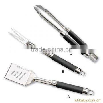 3 Piece Deluxe Barbecue Genius Tool Set&stainless Steel BBQ Tool Set