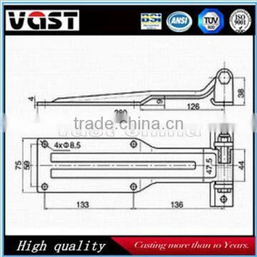 steel hinge for truck body ,zinc steel truck door lock hinge