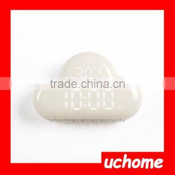 UCHOME Digital Geometric Alarm Clock Muid Voice-Activated Desktop Backlight Time Date Cloud Clock/Cloud Shape Kids Alarm Clock photo-2