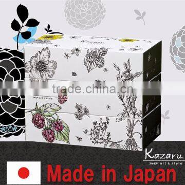 Beautiful and Easy to use paper paper tissue box with Functional made in Japan