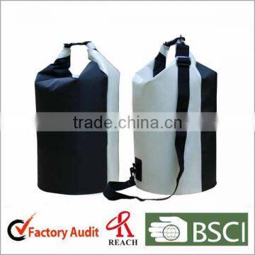 40L waterproof bucket dry bag with shoulder strap