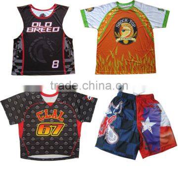 Camo Lacrosse Pinnies 100% polyester sublimation OEM