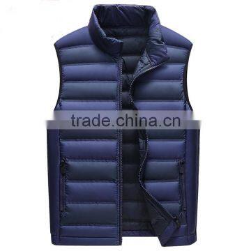 Winter Jacket Down Coat AB Wear Reversible Duck Warm Winter Vest Men Down Vest photo-2