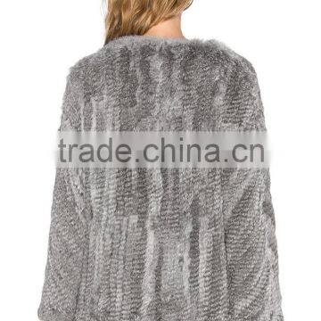 Winter High Quality Custom Rabbit Fur Coats Girls OEM Service photo-4