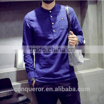 Men's white linen Shirt HOT! MSRL0048