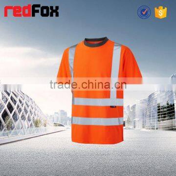 Net Round Breathable En471 Safety Yellow T-shirts Sleeves Truck Safety Yellow T-shirts Printing Safety T-shirt photo-5