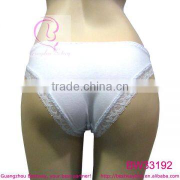 Sexy Front Transparent Lace Back Cotton Lingerie Underwear photo-3