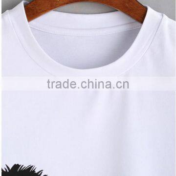 Latest Custom Design High Quality Girl Clothes Cheap Hot Sale Fashion Wholesale Kids Boutique Short Sleeve Rayon Cotton t Shirt photo-2