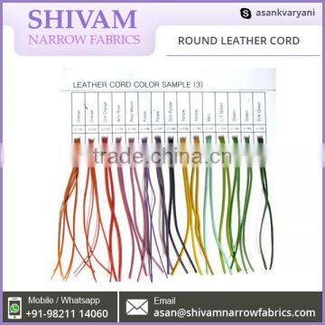 High Grade Semi Proof 3mm Round Leather Cord High Grade Semi Automatic