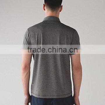 MGOO Top Quality Button Up Dri Fit Polo T Shirts Short Sleeve Fitness Men Polo Shirt photo-5