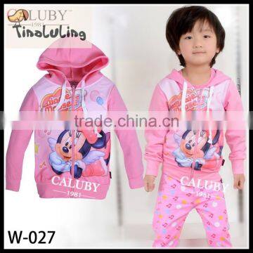 2015 High Quality Baby Kids Hoodie Plain pink Cotton Children Hoodie Customize Print Hoodie