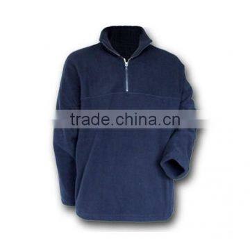 2015 new style polar fleece knitting half-zipper hoody