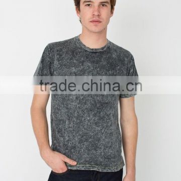 acid wash short sleeve man t-shirt