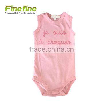 Hot Sale 100% Cotton Oem Manufacturer Plain Color Baby Rompers