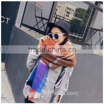 Striped Waterfall Wrap Female Cape Pashmina Printed Oversized Cashmere Shawl Famous Brand Women Winter Poncho photo-3