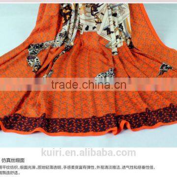 2016 Fashion Ladies Large Cotton Scarf Female Summer Beach Cover Ups Cashew Printed Twill Long Voile Scarf photo-3