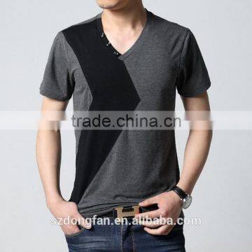 Clothes Men Slim Fit T-shirt Men Short Sleeve Shirt Casual T Shirt Tee Top Mens Short Shirt photo-3