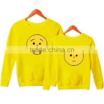 Wholesale Cheap Cotton Polyester Womens Pullover, Custom Lovers Crewneck Screen Print Sweatshirt photo-3