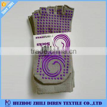 High Elasticity Custom Non Slip Toeless/Toe Yoga Socks for Women photo-6