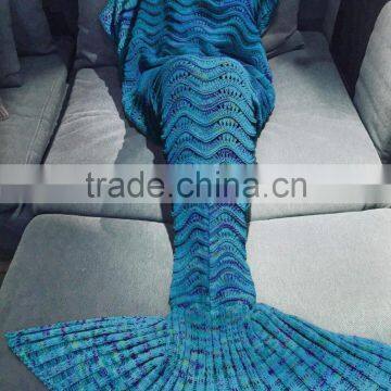 2017 New Design Style Best Gift for Girls Winter Mermaid Knit Blanket photo-4