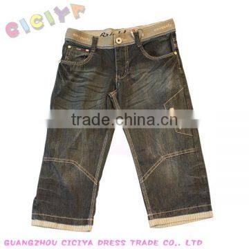 2014 summer children boy's nice cutting bermuda new style boys pants jeans