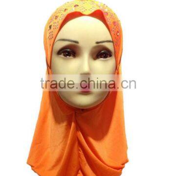 The New Muslim Hooded Muslim Arabian Women's Diamond Scarf Factory Direct Cross-border Special photo-2