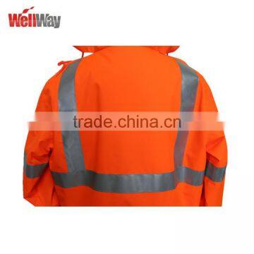 PU Coating UPF 50+ 3m Safety Reflective Red Jacket photo-4