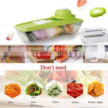 Kitchen Accessories Cooking Multi-functional Fruit Vegetable Cutter Slicer 4 Interchangeable Stainless Steel Blades Tools KC1340 photo-5