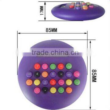 Mini cute M&M calculator Hamburge round cute customized logo color calculator