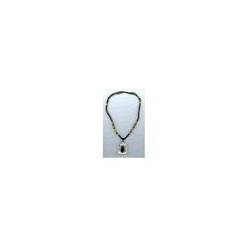 Singapore Necklace With Insect Pendant