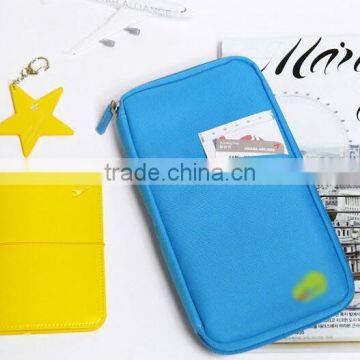 Travel Flat Credit Card Money Passport Handy Fabric Case Holder Wallet photo-2