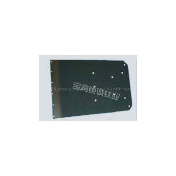 Titanium anode for recovering copper from etching liquid
