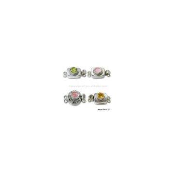 Sell Unique Sterling Silver Clasp with Gemstone Beads