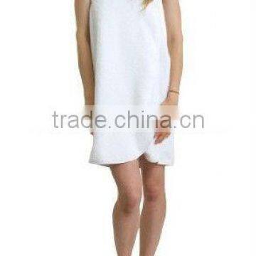 Cotton terry towel spa body wrap