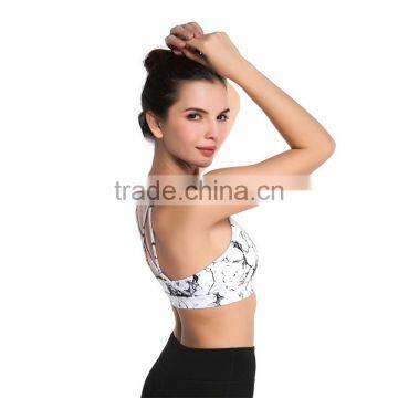 Shockproof Training Vest Gather Summer Running Hot Sex Womens Sport Bra photo-5