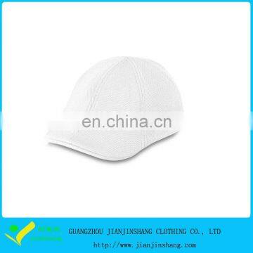 Customized High Quality Solid White Dri Fit Mesh Sports Beret