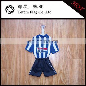 Football club advertising window decoration mini t shirt for soccer fans