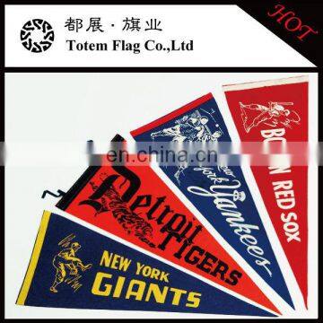 Custom Felt Triangle Sports Pennant Flags