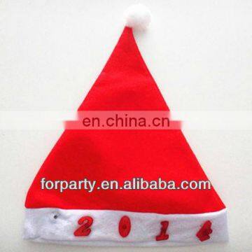 CHN-0144 New 2014 christmas hat Christmas hat with 2014 LED light