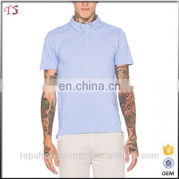 OEM service factory supply men dress polo buttoned collar custom polo shirt