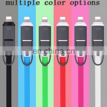 Micro USB Cable 2 in 1 USB Type C Cable Fast Charger Data USB C Cable for Nexus 5X 6P Nokia N1 One Plus iPhone 5s 6s 7 Plus