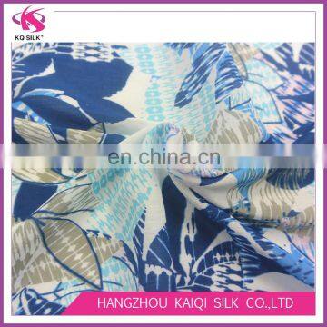 China Wholesale Cotton Silk Floral Print Silk Fashion Fabric Silk Blend Cotton Fabric for Dress | Scarf