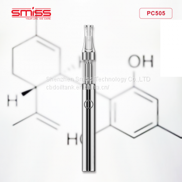 2018 Hot Sale PC505 Glass Cartridge Cbd Oil Vape Tank Vape Pen With 510 Thread photo-3