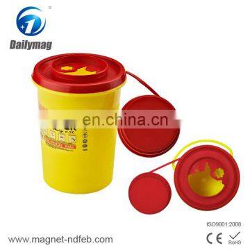5 Liter Square Plastic Medical Disposable Sharps Container, Sharps Box, Medical Disposal Bins