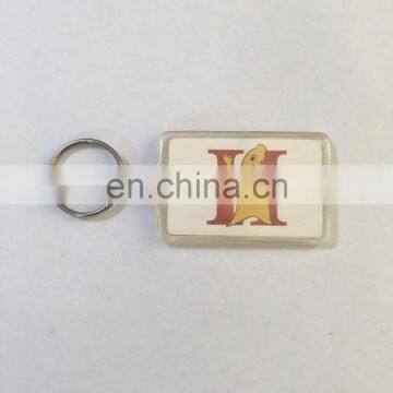 2017 plastic keychain with logo/manufactures in china