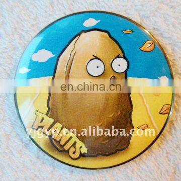 High Quality New Design Promotional cartoon tin metal button badge