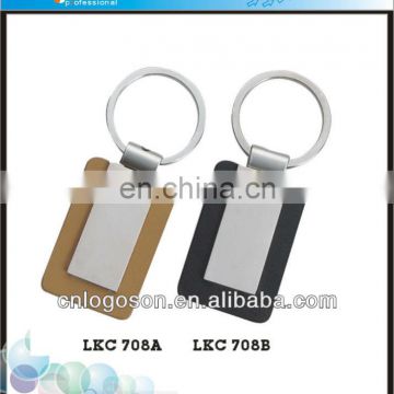 Promotional blank leather keyring wholesale