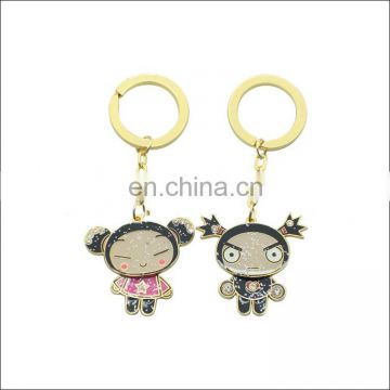 Custom cute cartoon charactor metal keychains