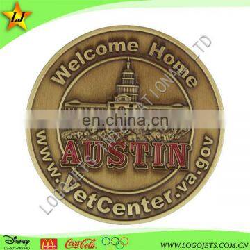 High Quality Wholesale Custom Cheap bronze casting coin